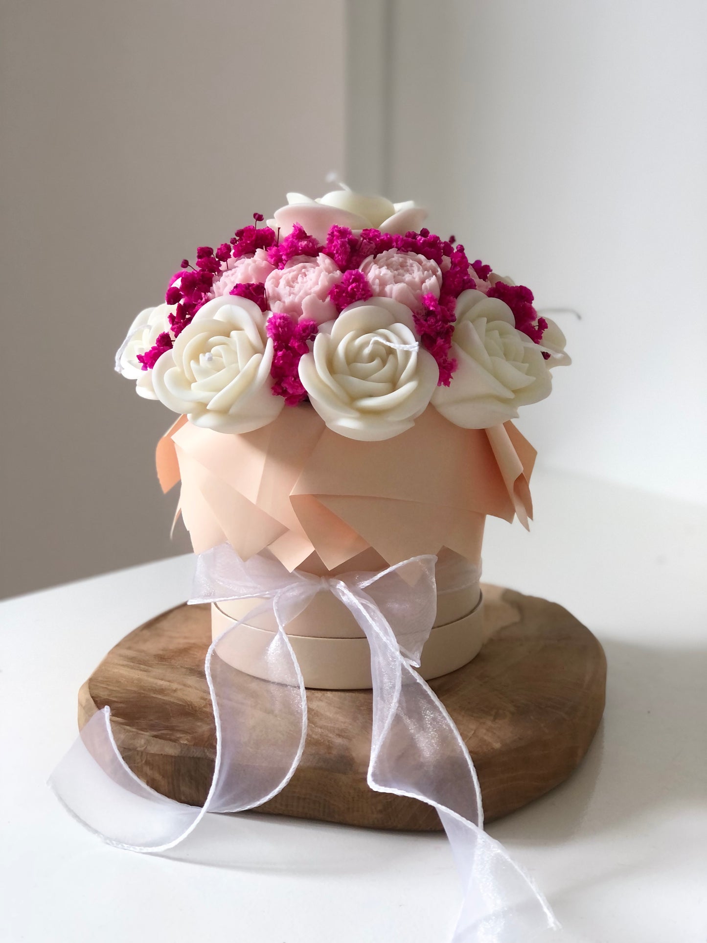 Bouquet rose et blanc