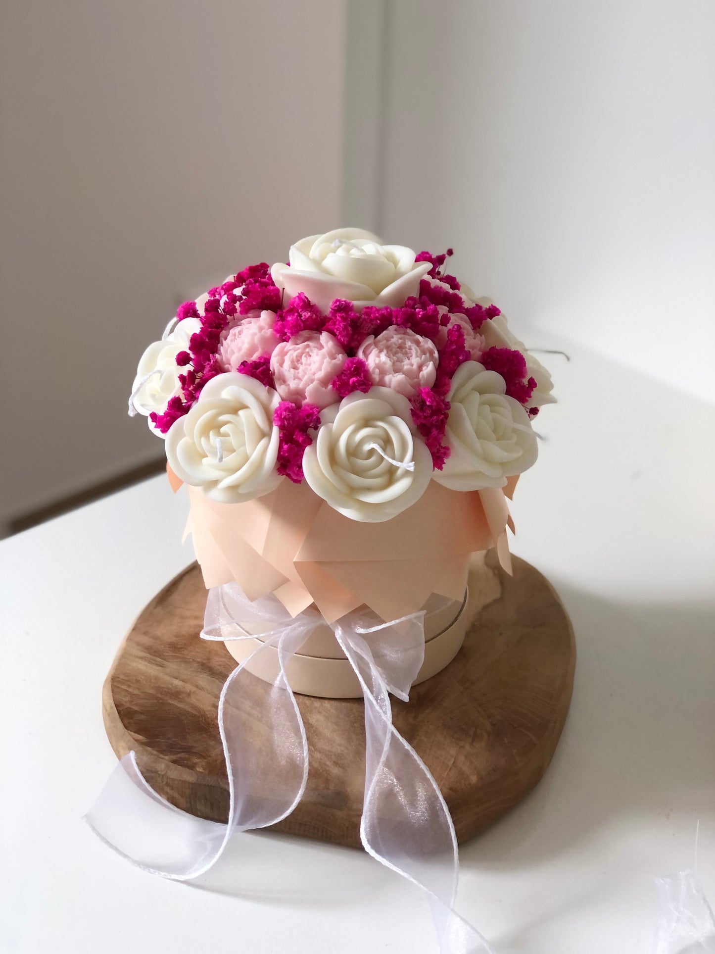 Bouquet rose et blanc