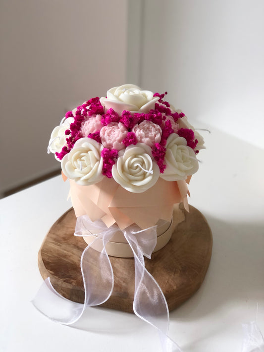 Bouquet rose et blanc